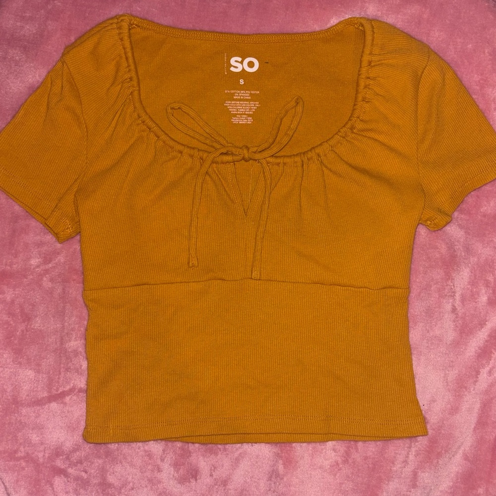 SO Women's Golden Crop Top